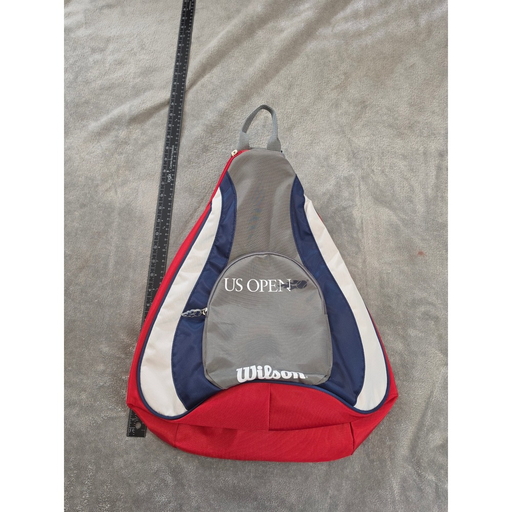 Wilson US Open‎ Tennis Sling Bag Crossbody Backpack Red White Blue Logo